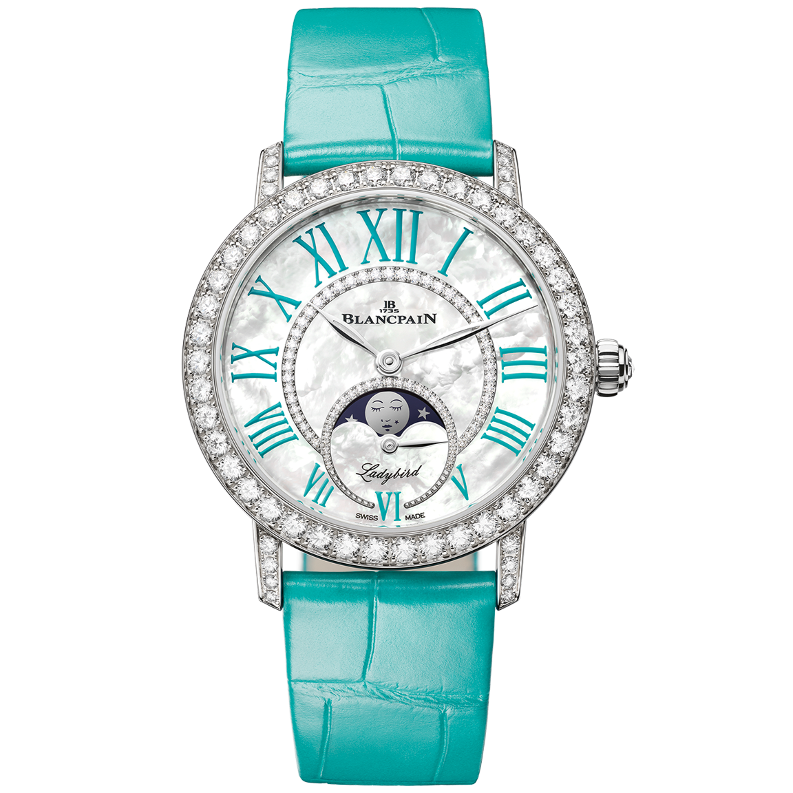 Blancpain Ladybird Colors Phases de Lune 3662A-1954-55B