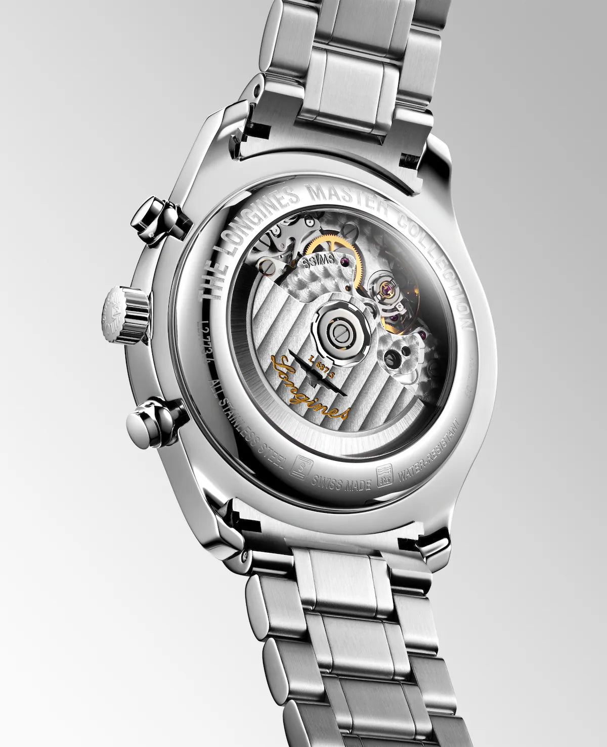 Back View of Longines Master Collection Chrono Moonphase 42mm L26734716