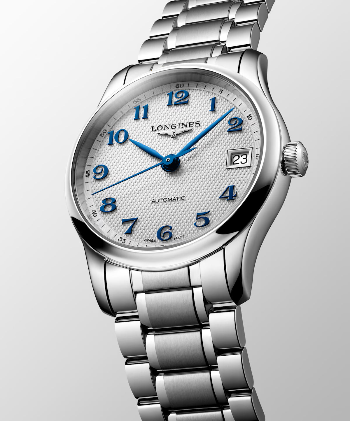 Side view of Longines Master Collection Automatic Steel - 4 sizes