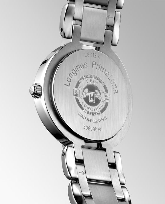 Back view - LONGINES PRIMALUNA, L8.113.4.71.6, automatic watch, Ø 30.00 mm, stainless steel.