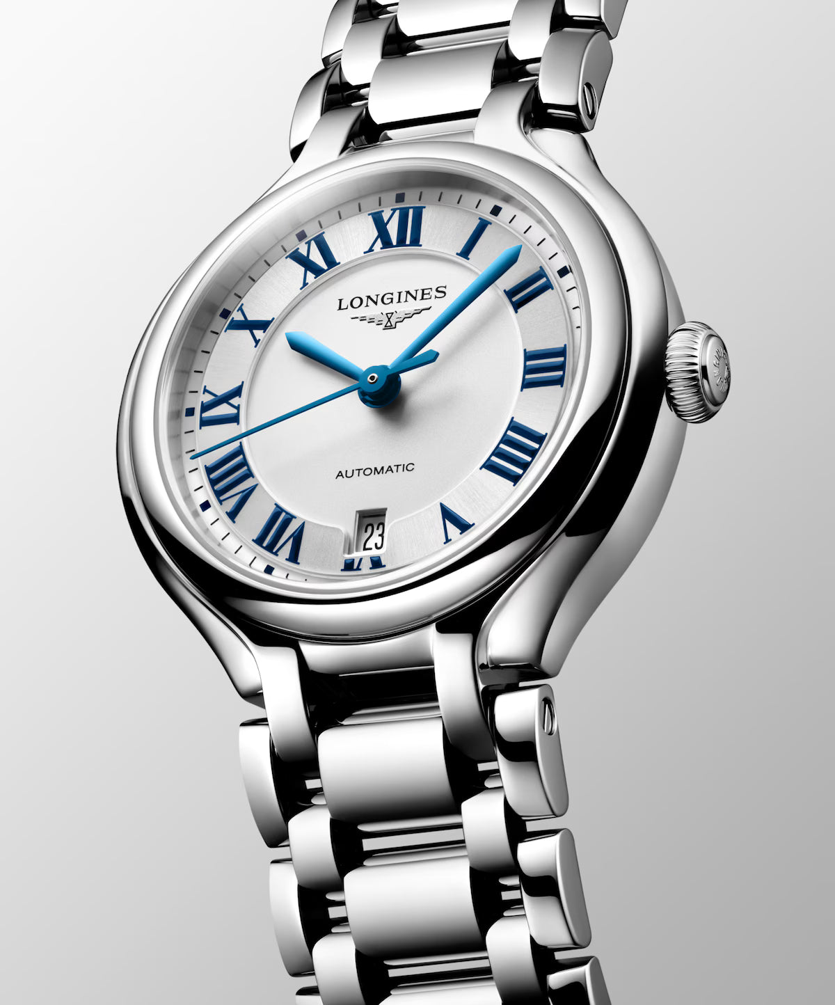 Side view of Longines Primaluna Automatic Steel 30mm L81234716
