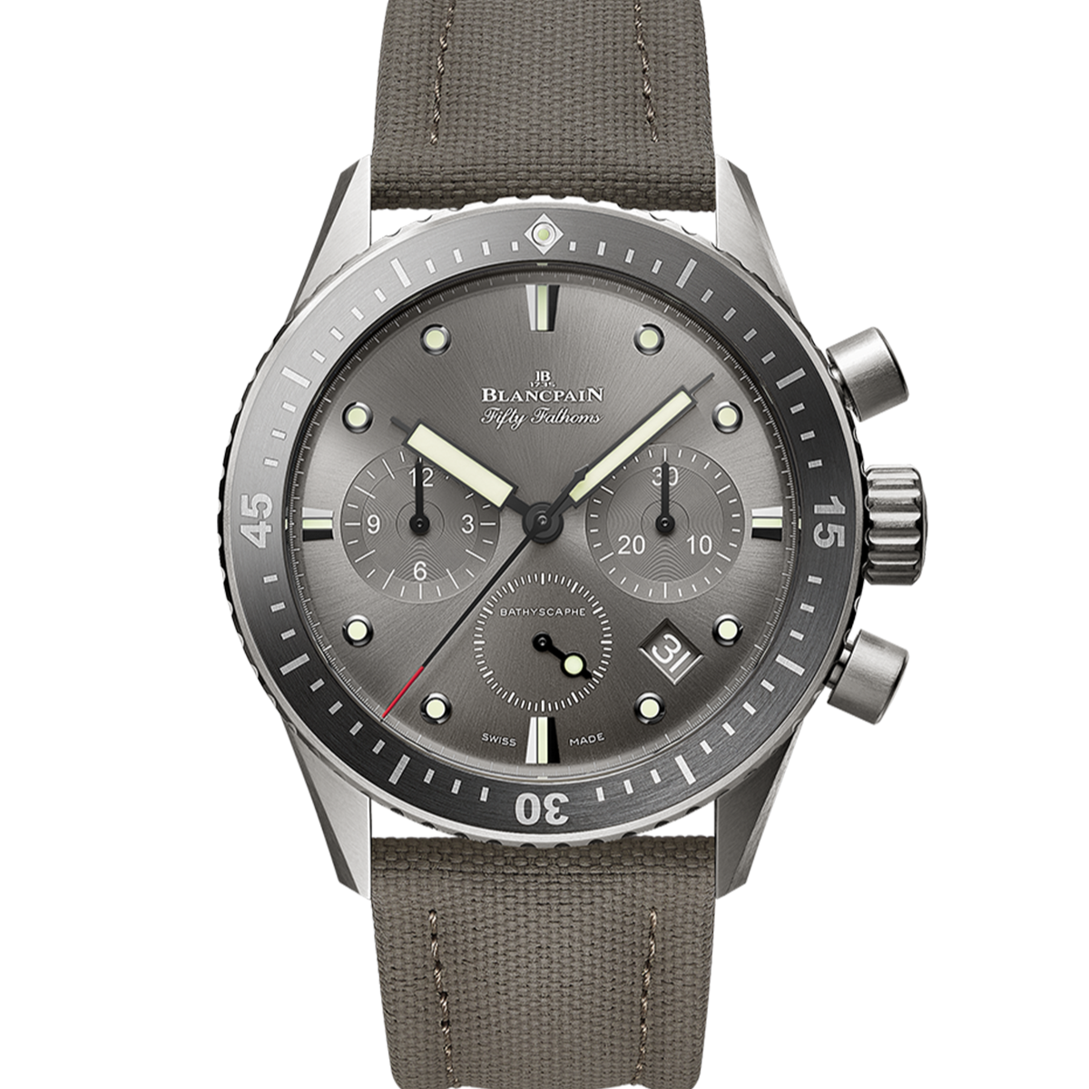 Blancpain Bathyscaphe Chronographe Flyback soldier shot titanium