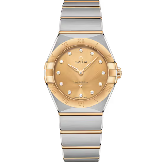 Omega Constellation 28 mm, steel ‑ yellow gold on steel 131.20.28.60.58.001