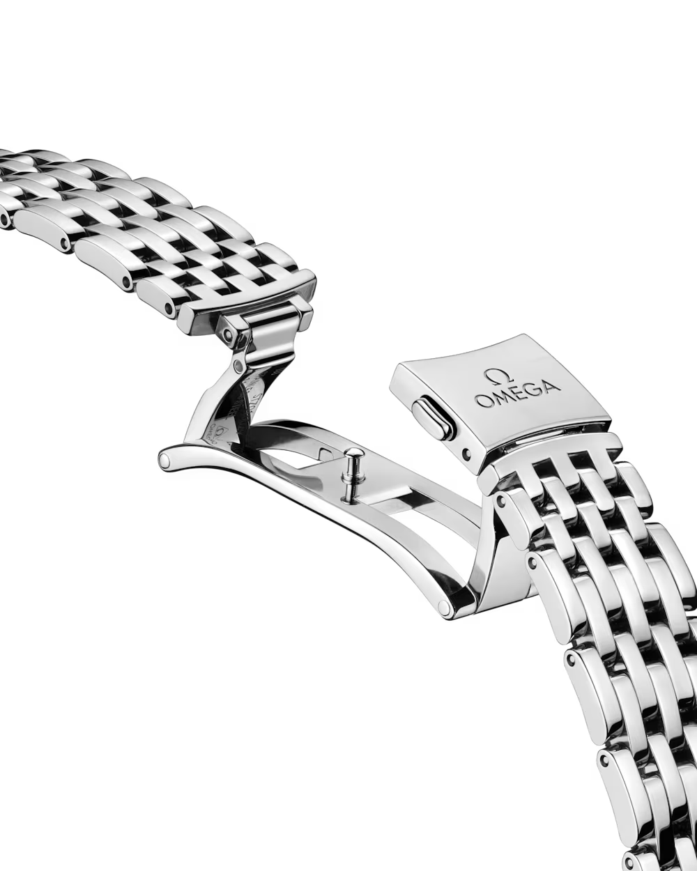 Open Chain View of Omega De Ville Prestige Steel 34mm 43410342005001