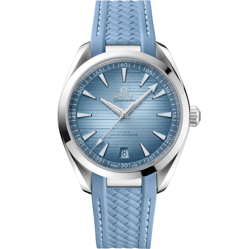 Omega seamaster aqua terra blue dial sale