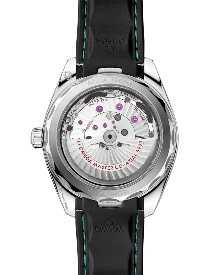 Back view: Omega Seamaster Aqua Terra 150M Turquoise 41mm 220.32.41.21.03.001