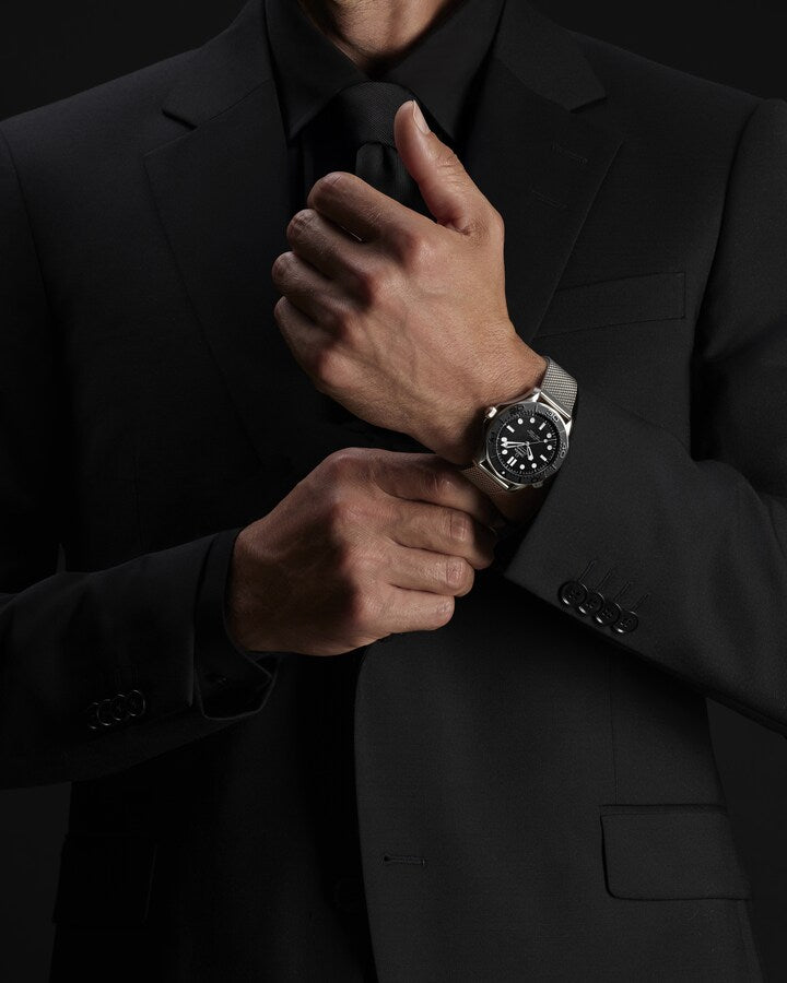 Omega Seamaster Diver 300M Spectre Edition Automatic Watch wrist