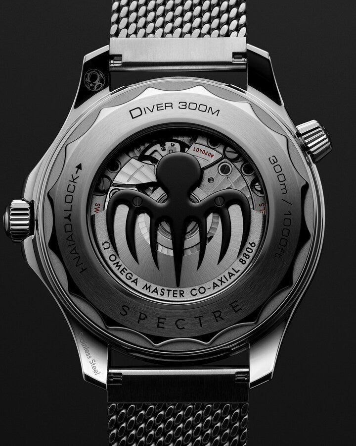 Omega Seamaster Diver 300M Spectre Edition Automatic Watch spectre logo