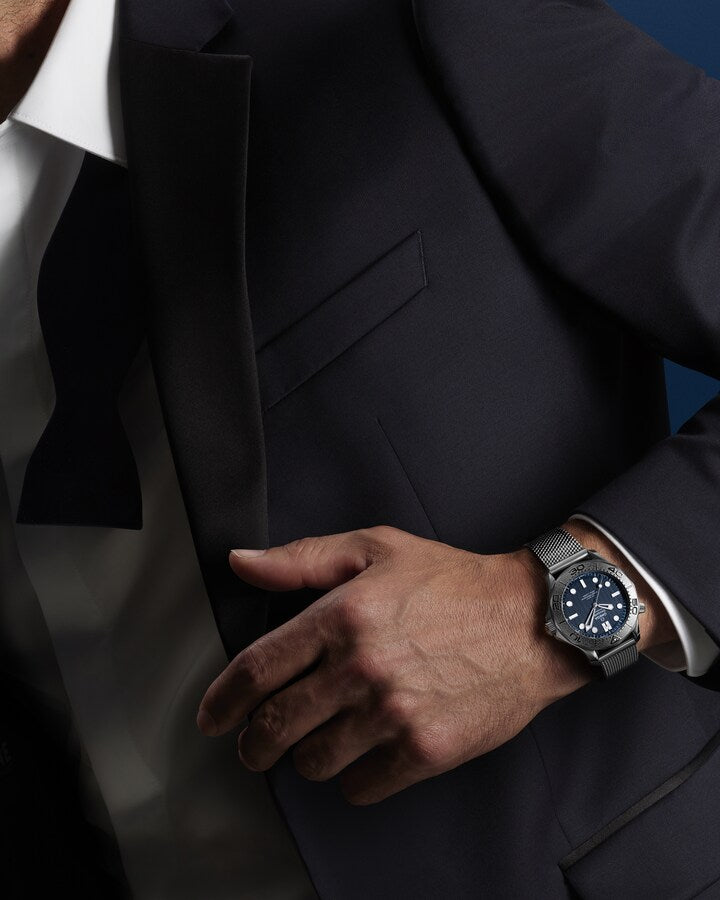 Omega Seamaster Diver 300M James Bond Edition Automatic Watch wrist shot
