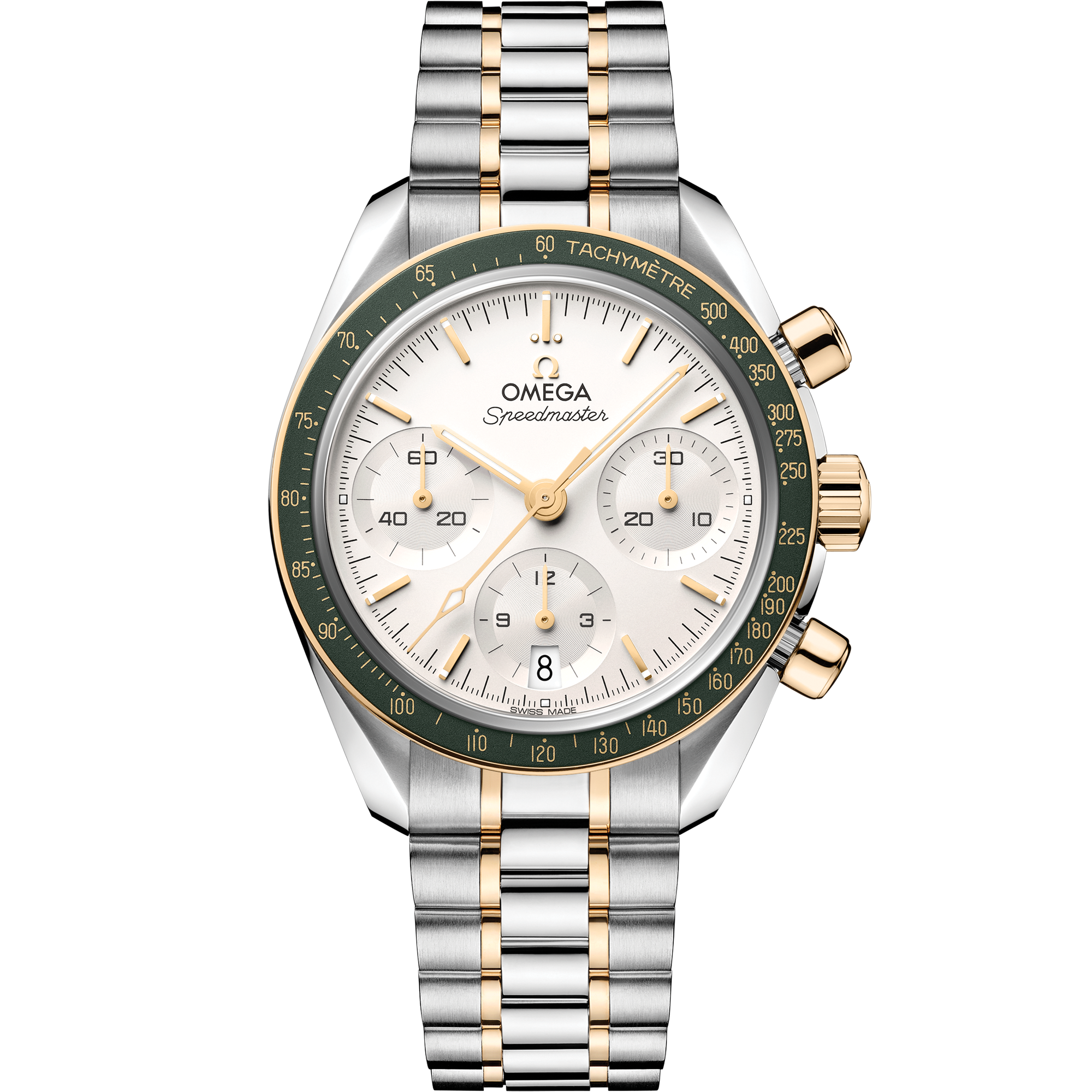 Speedmaster 38 mm, steel - Moonshine™ gold on steel - Moonshine™ gold - 32420385002001