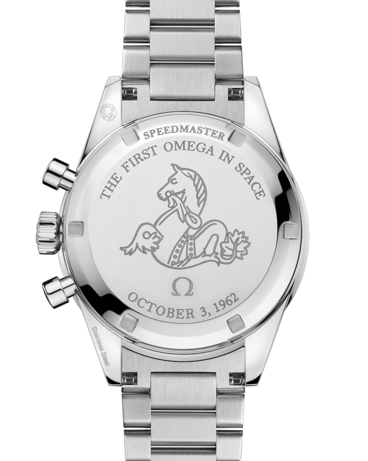 Back View of OMEGA Speedmaster First Omega in Space Chronograph 39.7mm Watch