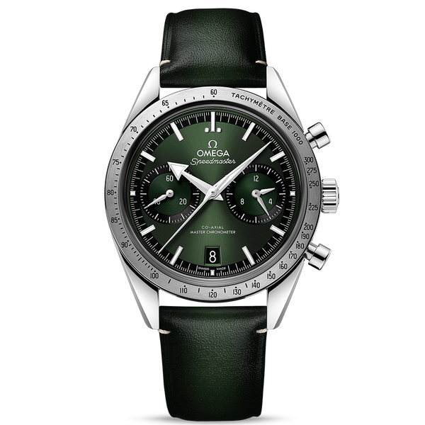 Omega Speedmaster '57 Green on Strap 332.12.41.51.10.001