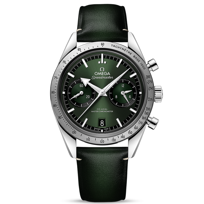 Omega Speedmaster '57 Green on Strap 332.12.41.51.10.001