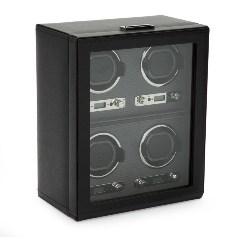 Side view of Wolf 1834 Classic 4 Piece Watch Winder 456702