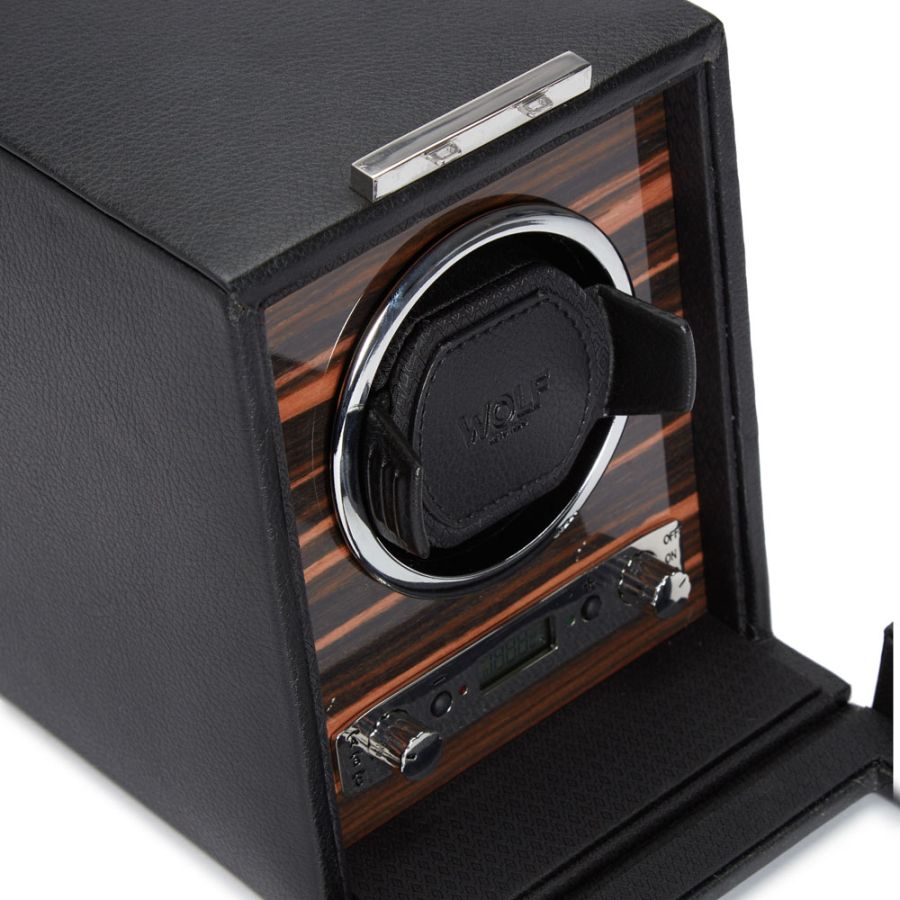 Close Up View Of Wolf 1834 Roadster Single Watch Winder