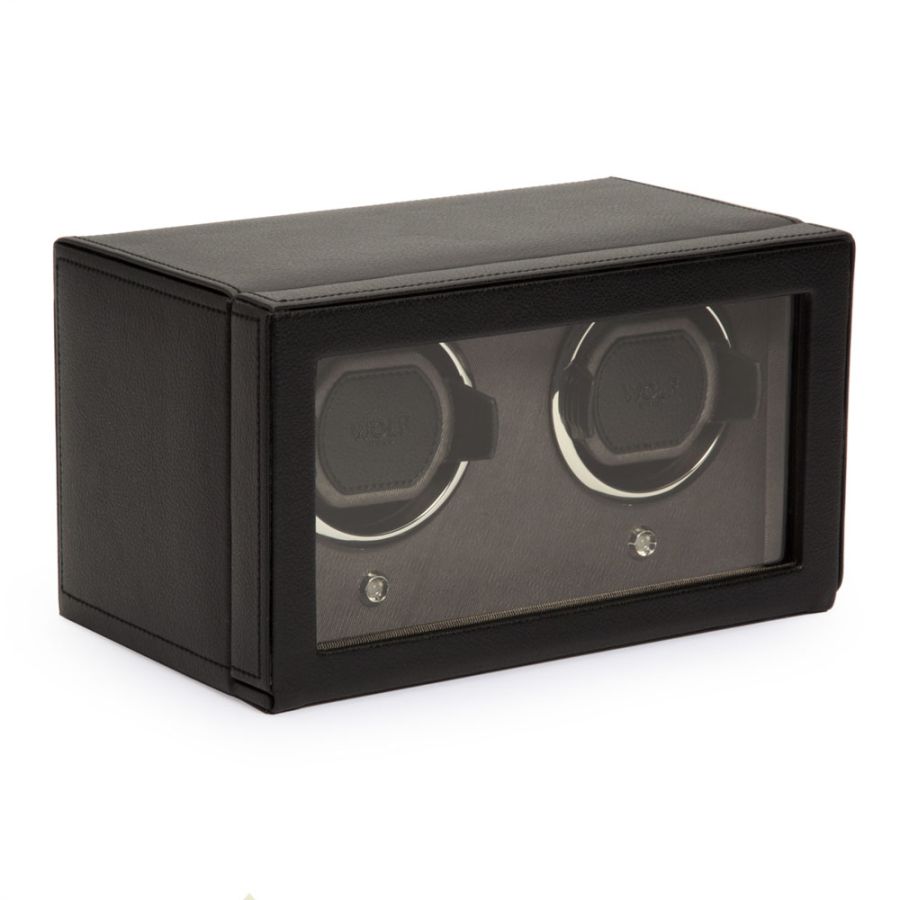 Side View of Wolf 1834 Cub Double Watch Winder with Cover 461203