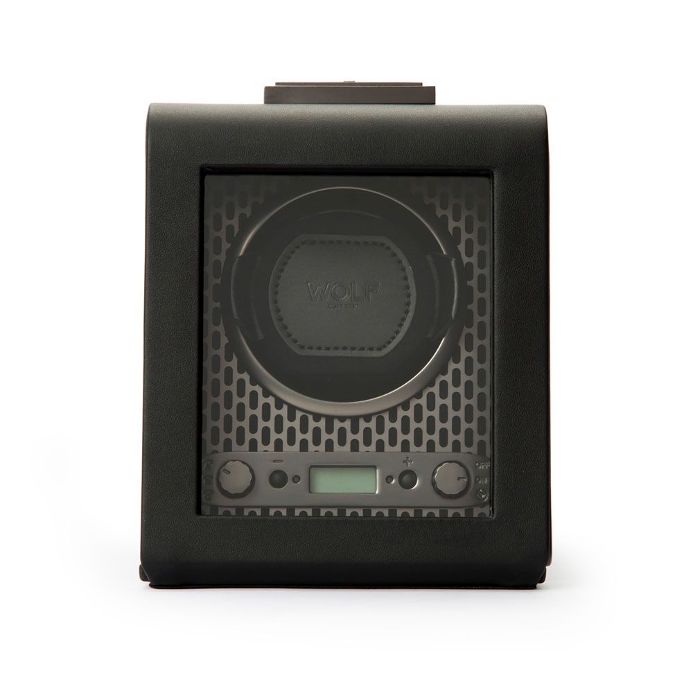 Front View Of Wolf 1834 Axis Single Watch Winder.