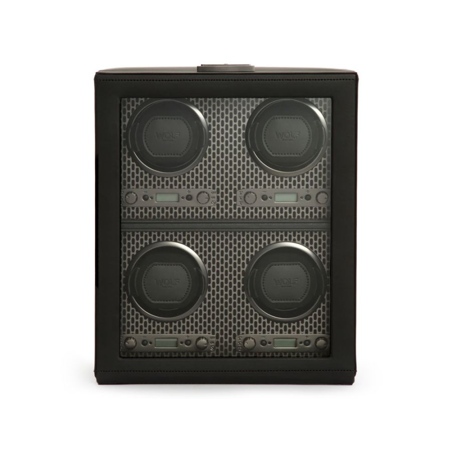 Front view of Wolf 1834 Axis 4 Piece Watch Winder 469503