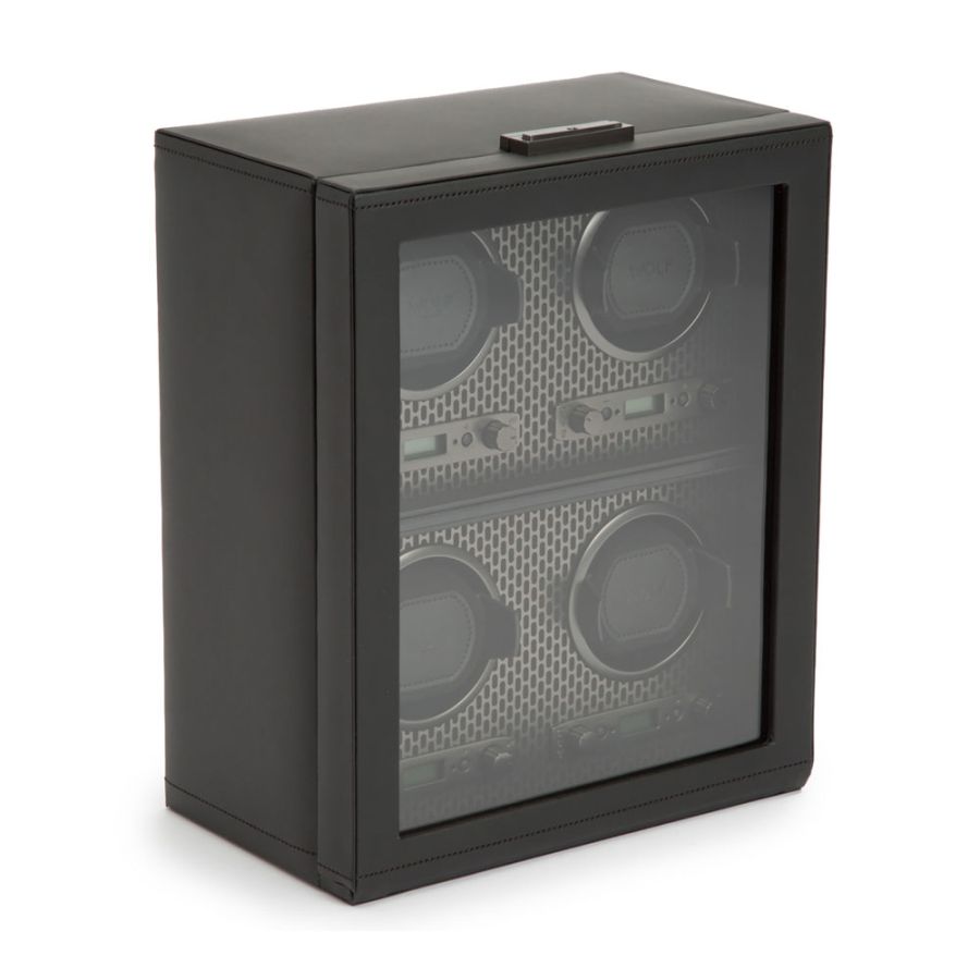 Side view of Wolf 1834 Axis 4 Piece Watch Winder 469503