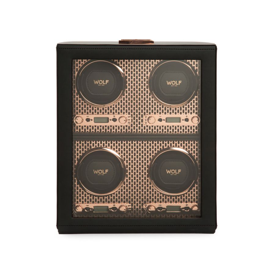Front view of Wolf 1834 Axis 4 Piece Watch Winder 469516