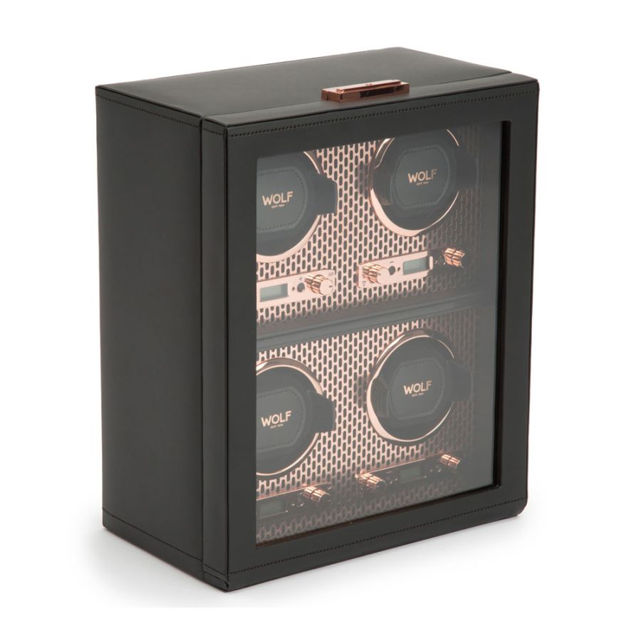 Side view of Wolf 1834 Axis 4 Piece Watch Winder 469516