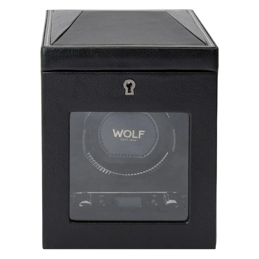 Front View Of Wolf 1834 British Racing Single Watch Winder.