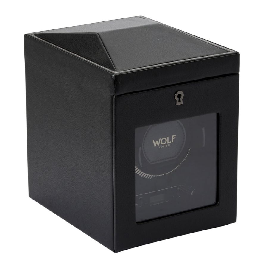 Side View Of Wolf 1834 British Racing Single Watch Winder.