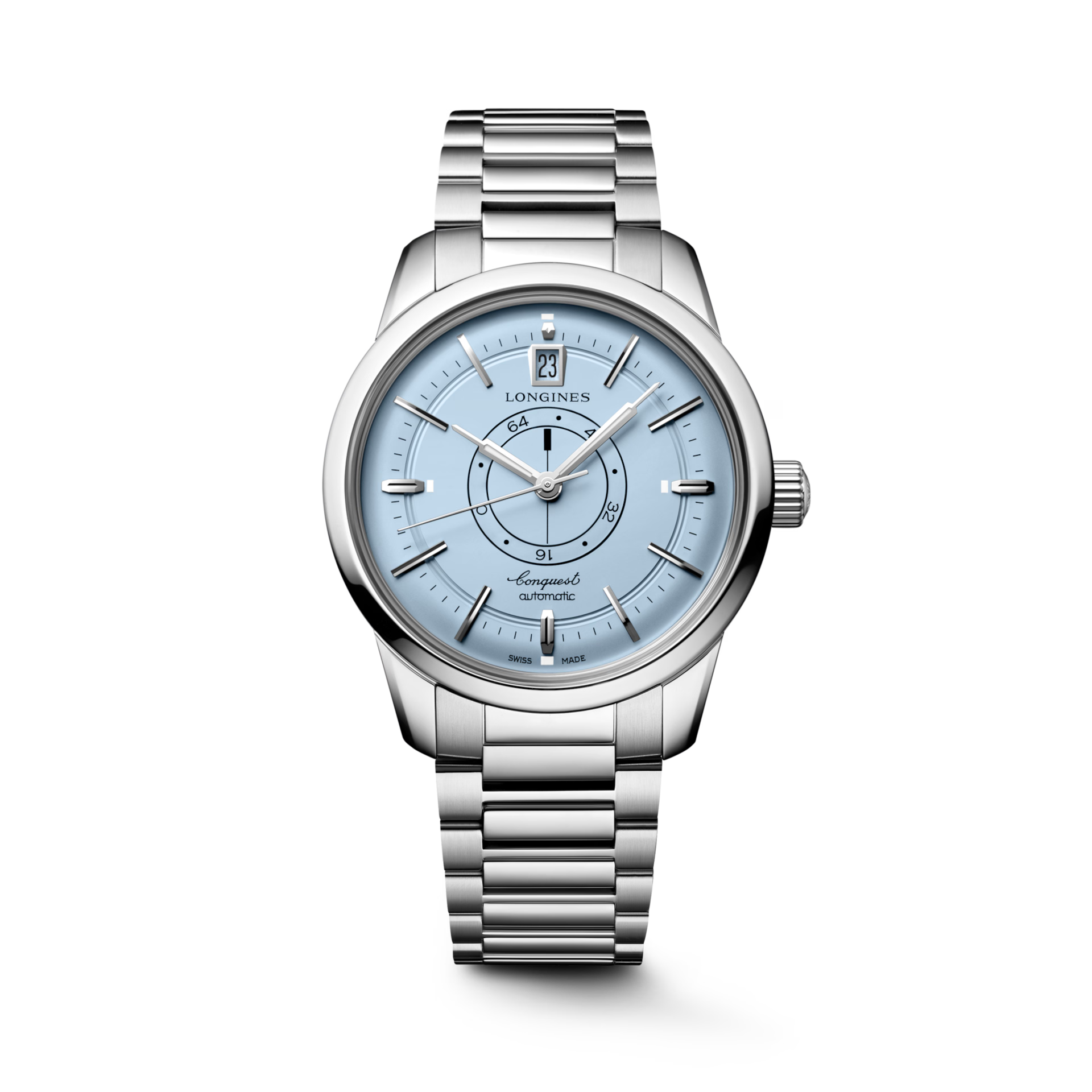 Front view of Longines Conquest Heritage Central Power Reserve 38mm L16484926