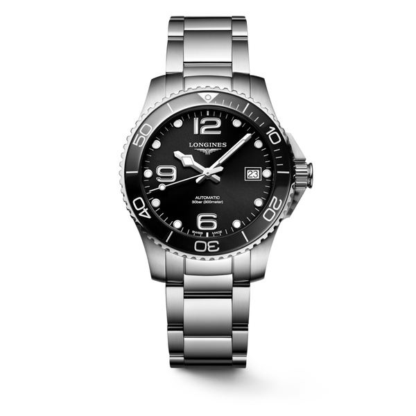 HydroConquest 39mm Stainless Steel & Ceramic Diving Watch