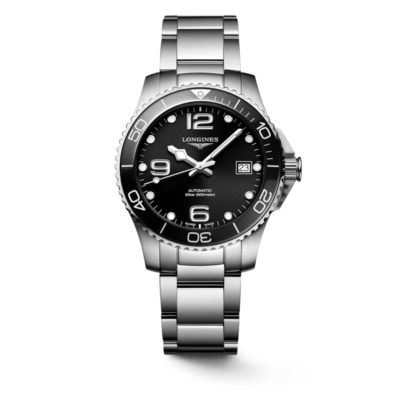 HydroConquest 39mm Stainless Steel & Ceramic Diving Watch