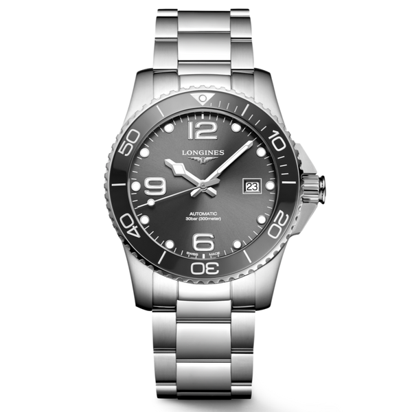 Longines HydroConquest 41mm Stainless Steel & Ceramic Diving Watch L37814766