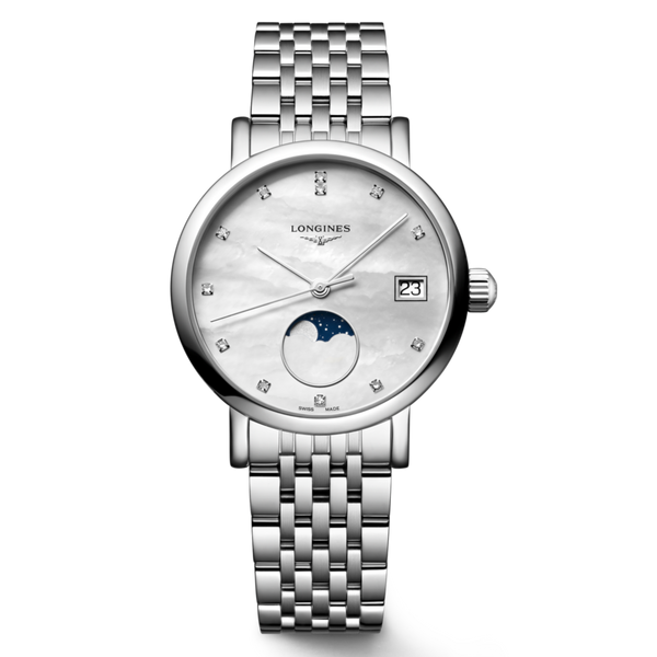 Elegant Collection Mother of Pearl Moon Phase 30mm