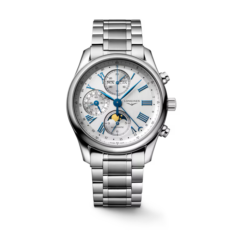 Front View of Longines Master Collection Chrono Moonphase 40mm L26734716