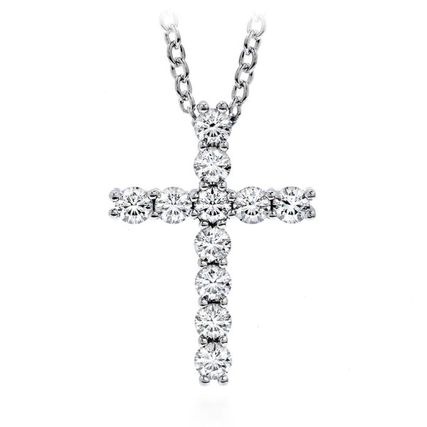 Front View of Whimsical Cross Pendant Necklace