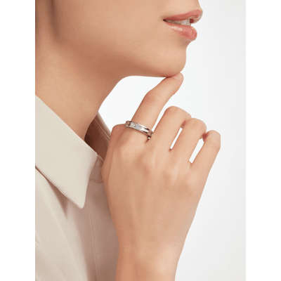 BVLGARI B.zero1 White Gold Ring 336023 AN852423 C C