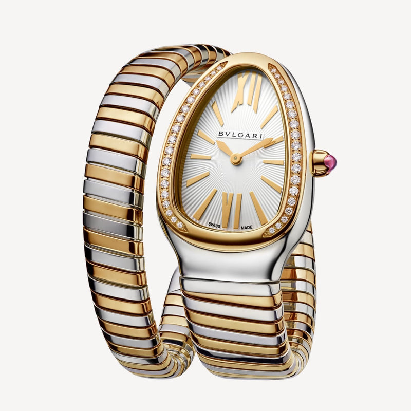 Serpenti Tubogas Steel and Yellow Gold