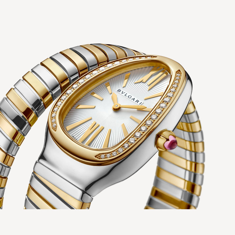 Serpenti Tubogas Steel and Yellow Gold