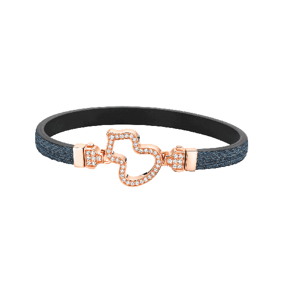 Wulu Denim Calf Leather Bracelet