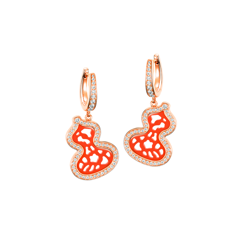 Red 2025 agate earrings