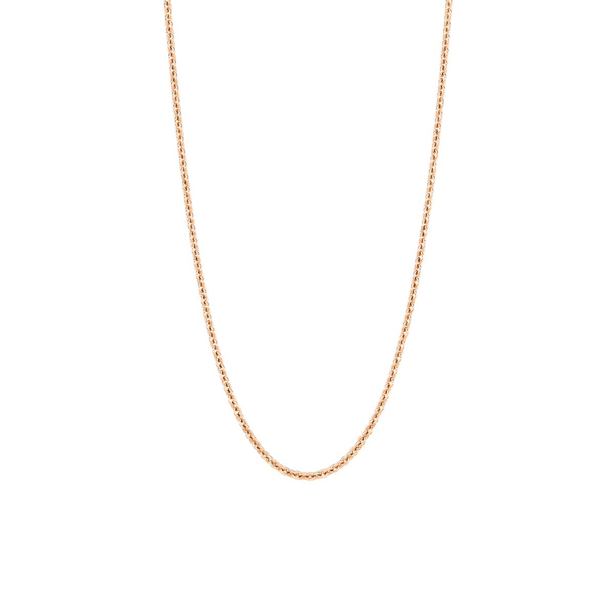 Qeelin 16 inch chain necklace in 18K rose gold AAAXXEYRG0016