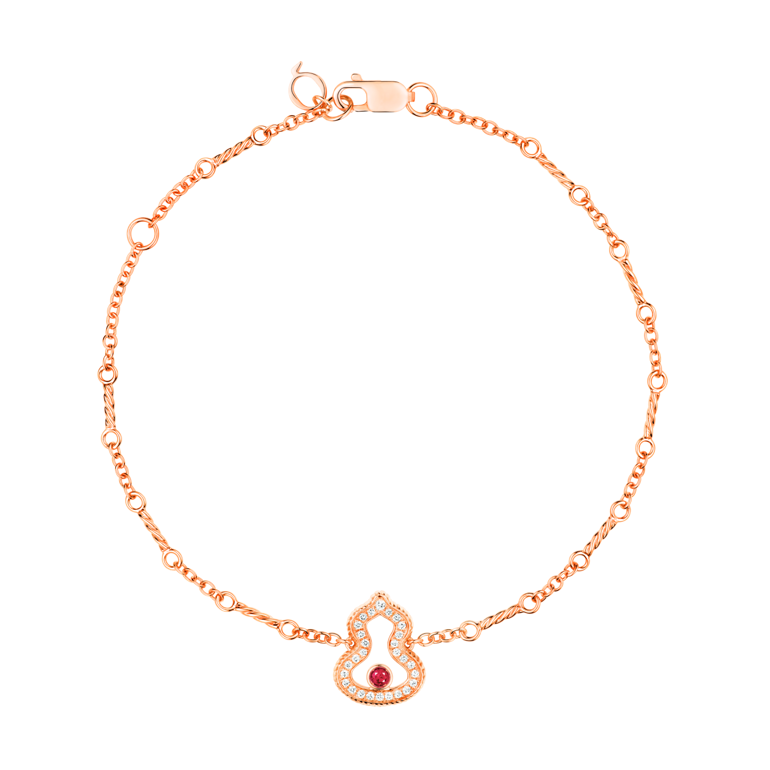 Qeelin Wulu Bracelet Diamonds and Ruby WU-040-LGBL-RGDRU WLB40AKRGRU