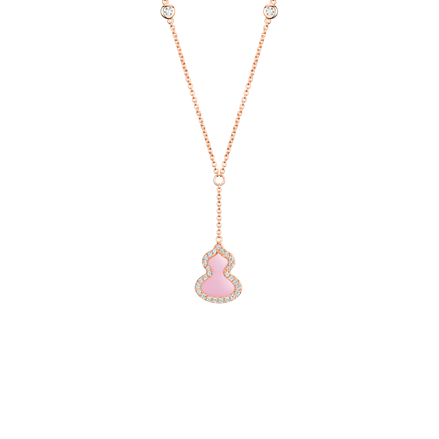 Qeelin Wulu Necklace Pink Opal WU-NL0009D-RGDPO WUNPT9DRGPO