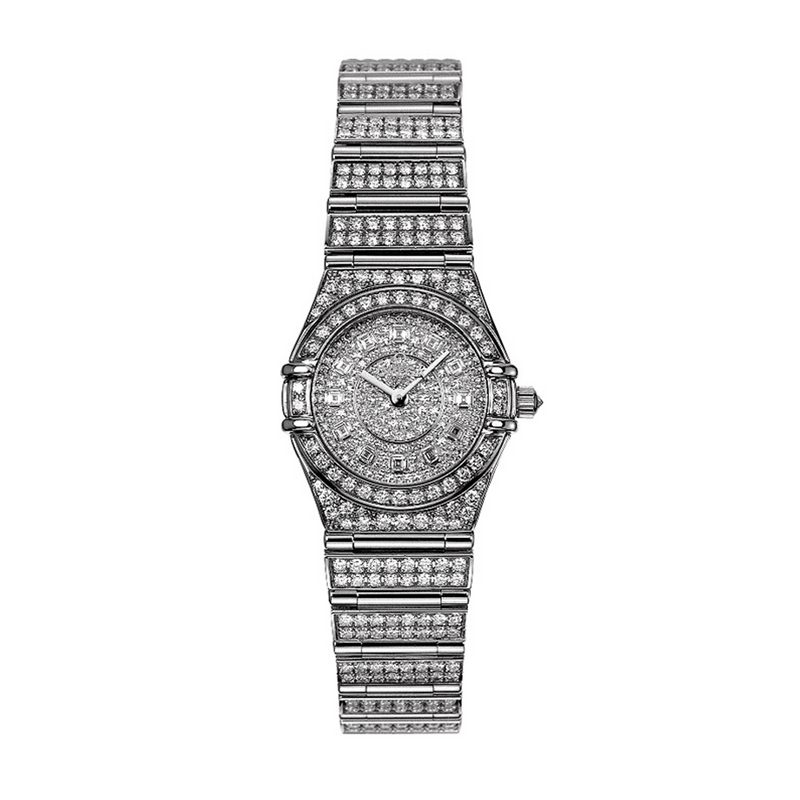 Omega Specialties White Gold Quartz Diamond Constellation