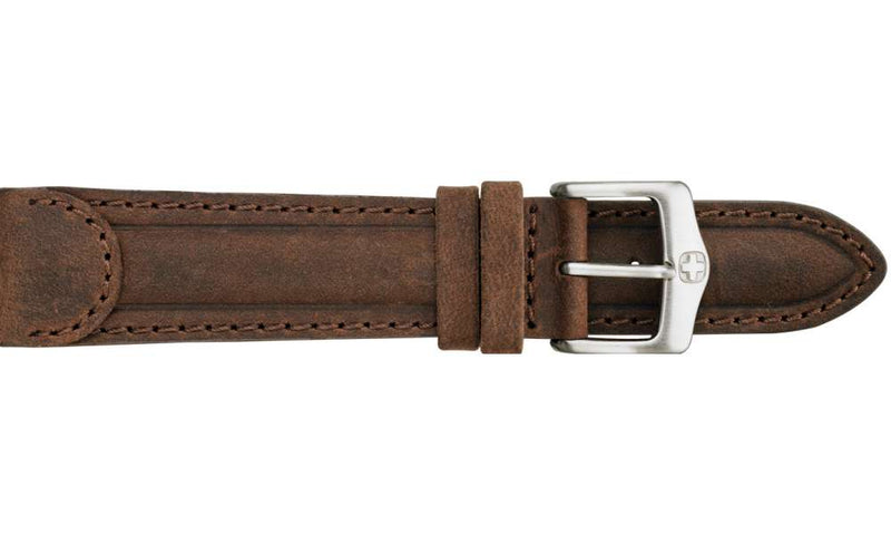 Tab End Leather Watch Strap Brown