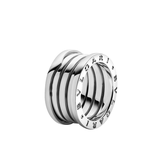 BVLGARI B.zero1 White Gold Ring 323556 323557 Size 53