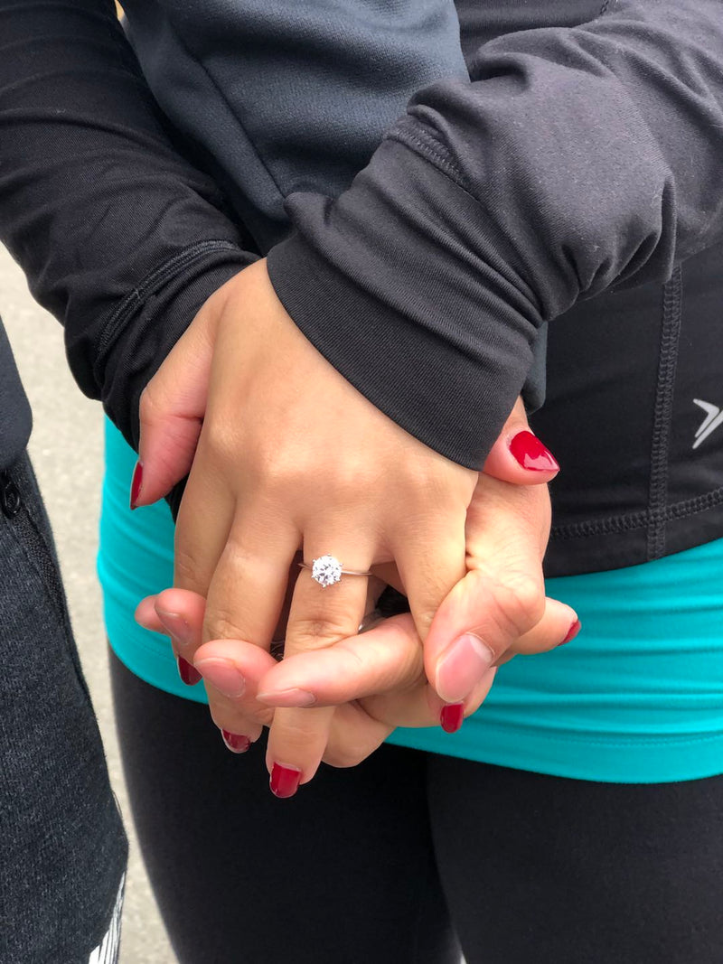 Knife Edge Engagement Ring