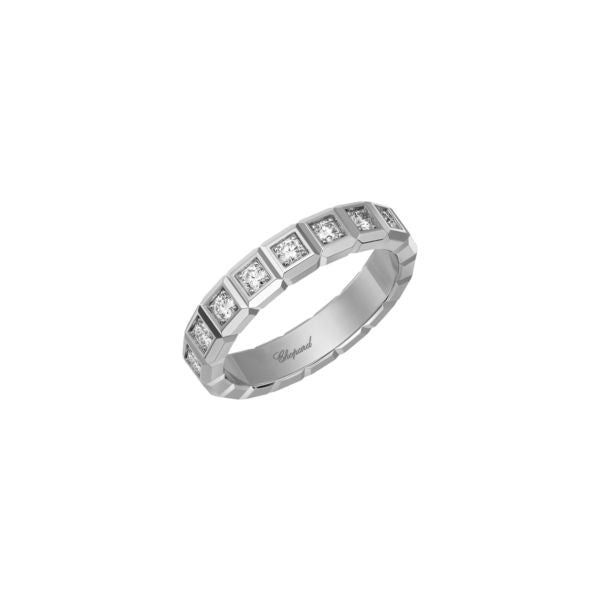 Ice Cube Pure Full-Set White Gold Ring 829834-1099