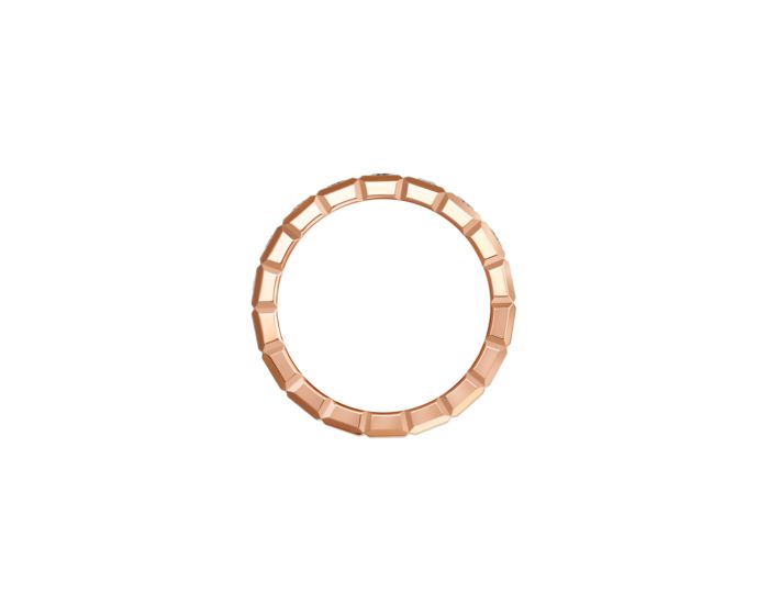 Ice Cube Pure Half-Set Rose Gold Ring 829834-5039