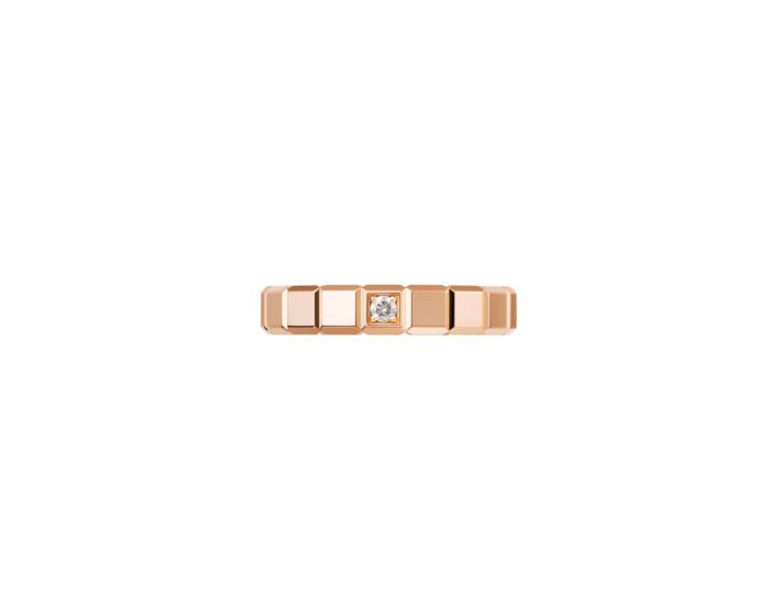 Ice Cube Pure Rose Gold Ring 829834-5069