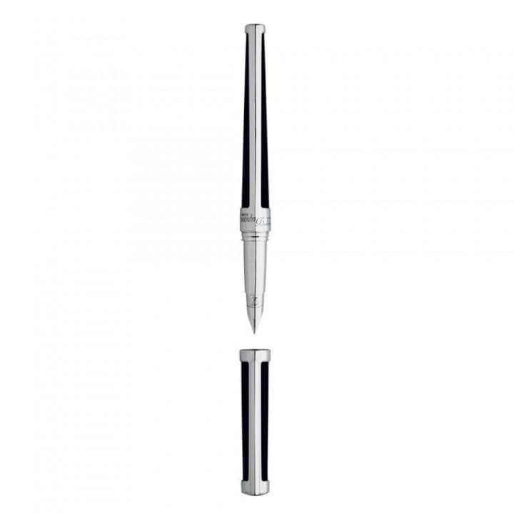 S.T. Dupont Black Resin Palladium Defi 400674 Fountain Pen